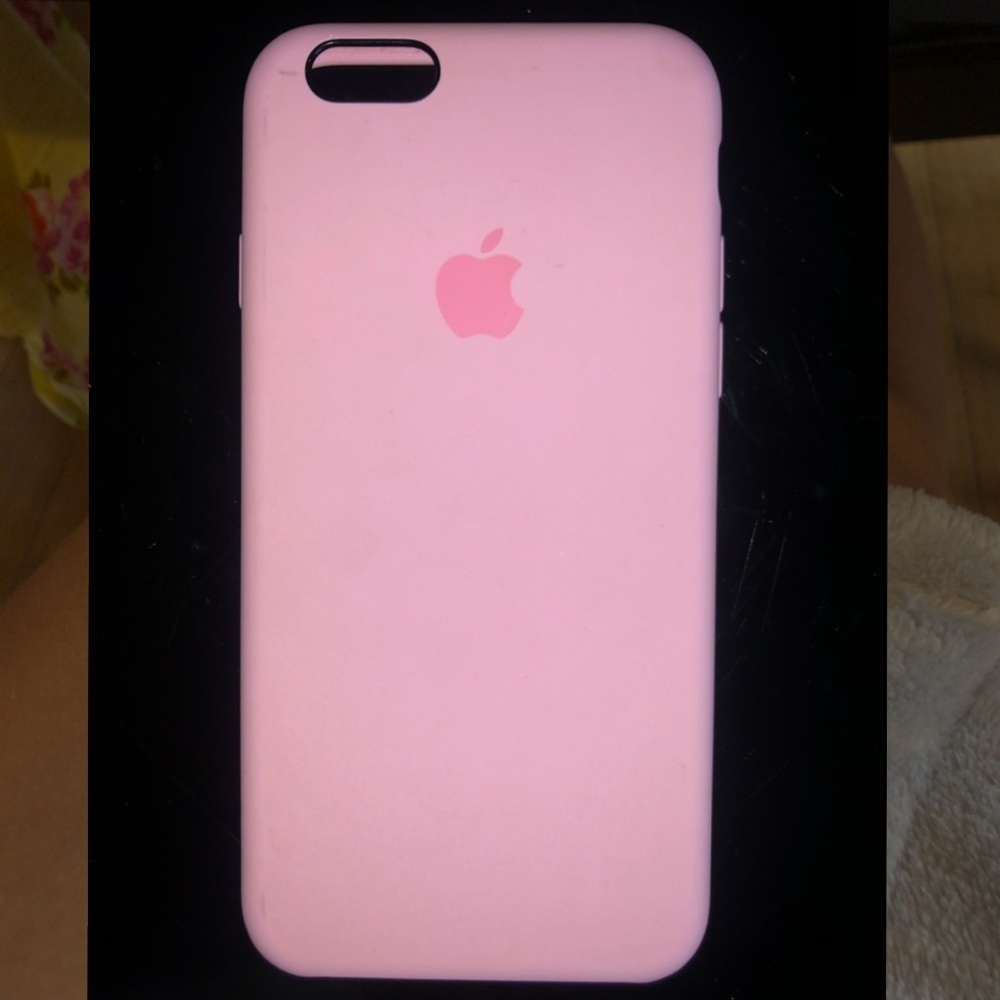 Pink iPhone 6 silicone case
